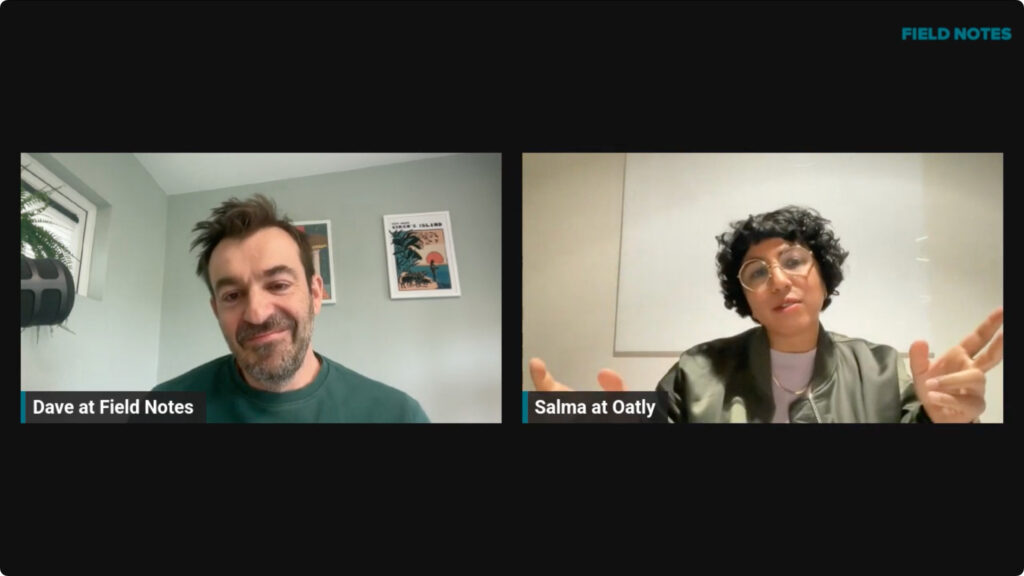 Salma Gaj Topham in conversation with Dave Kaye